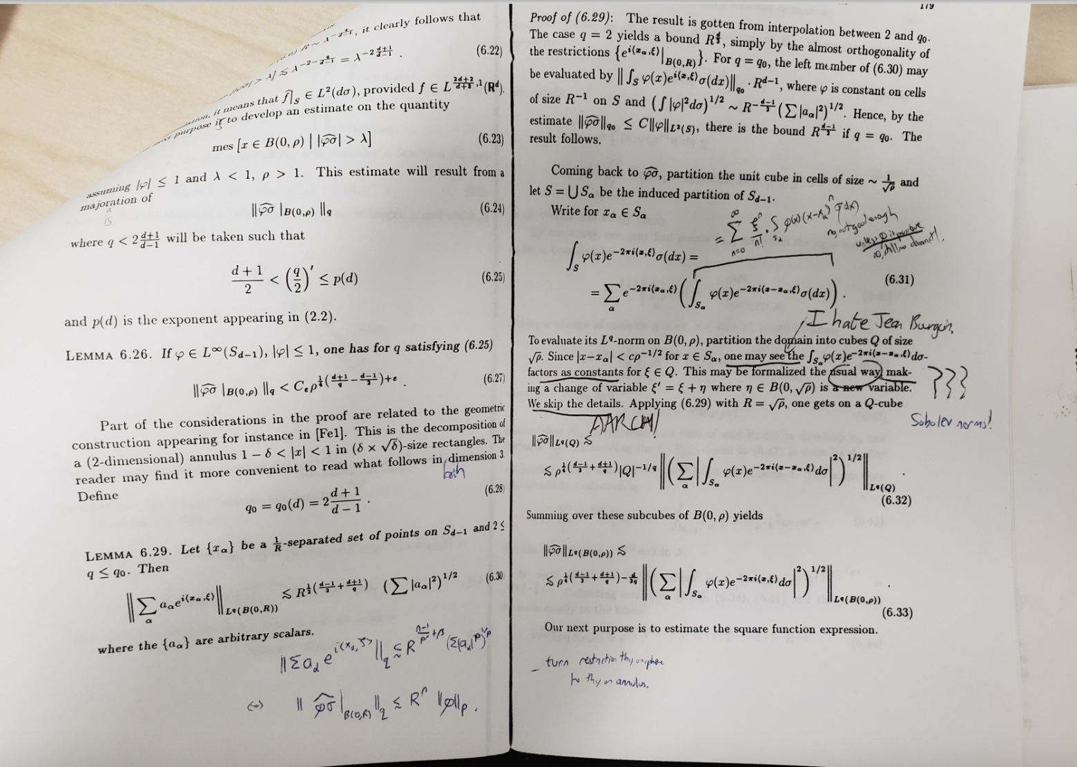 Рис. 7. Статья Жана Бургена 1991 года с аннотациями, которые я сделал, когда был гораздо моложе чем сейчас.